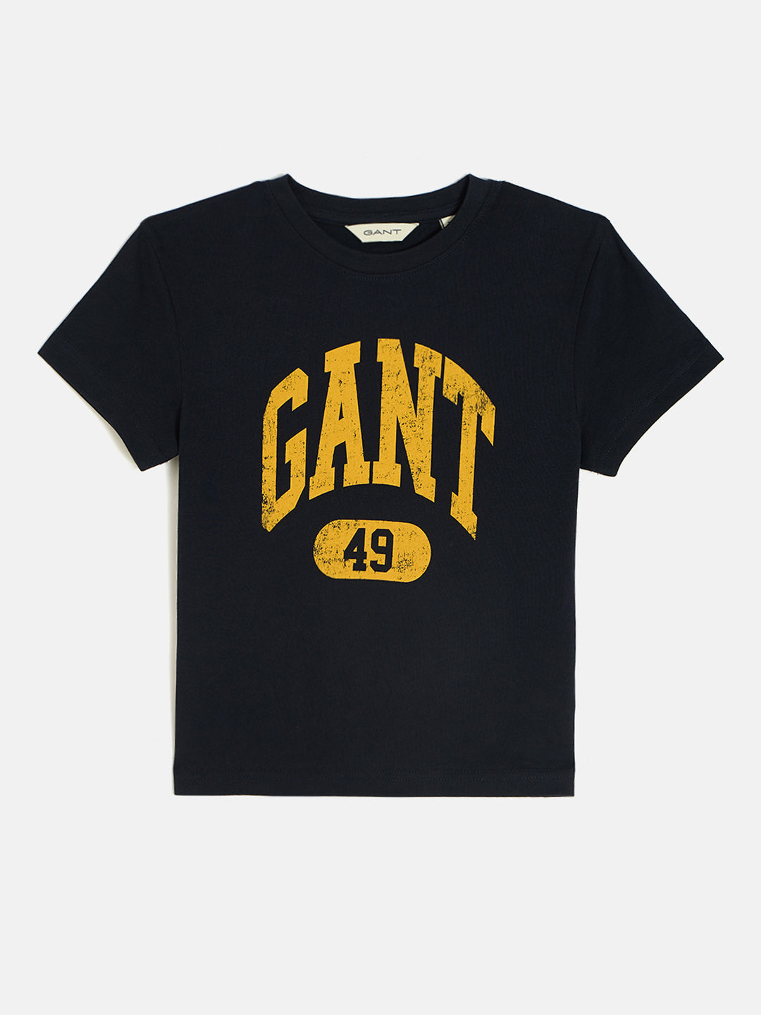 Gant Boys Blue Round Neck Short Sleeves T-Shirt