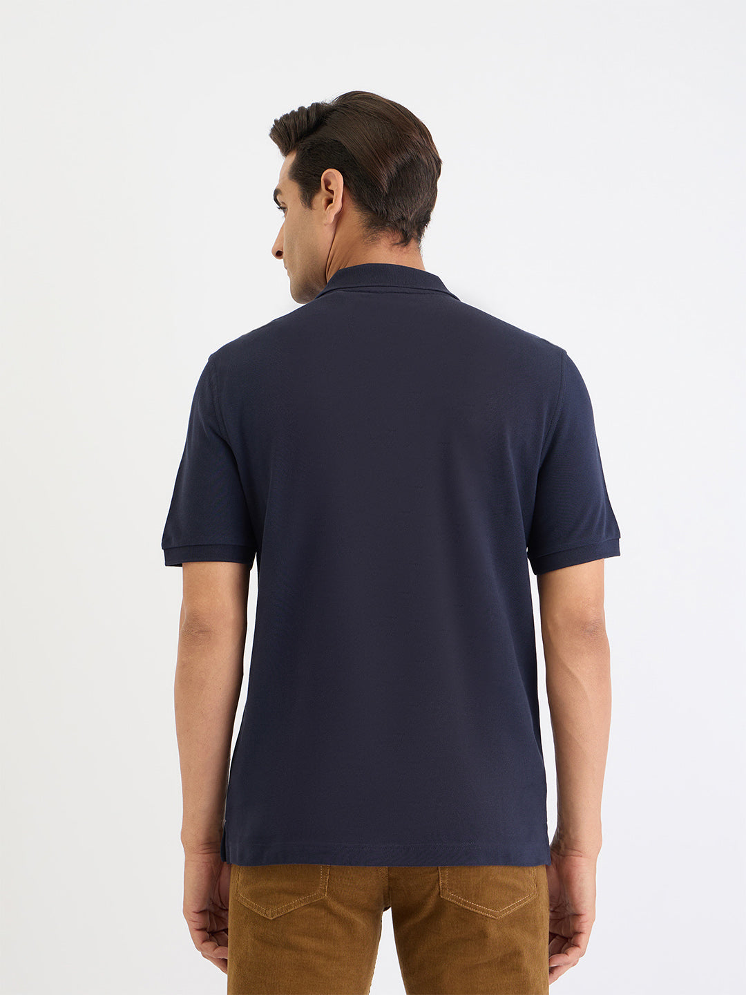 Gant Men Blue Solid Polo Tshirt