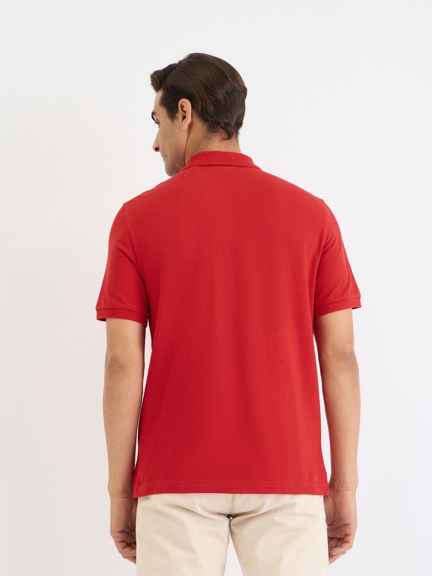 Gant Men Red Solid Polo Tshirt