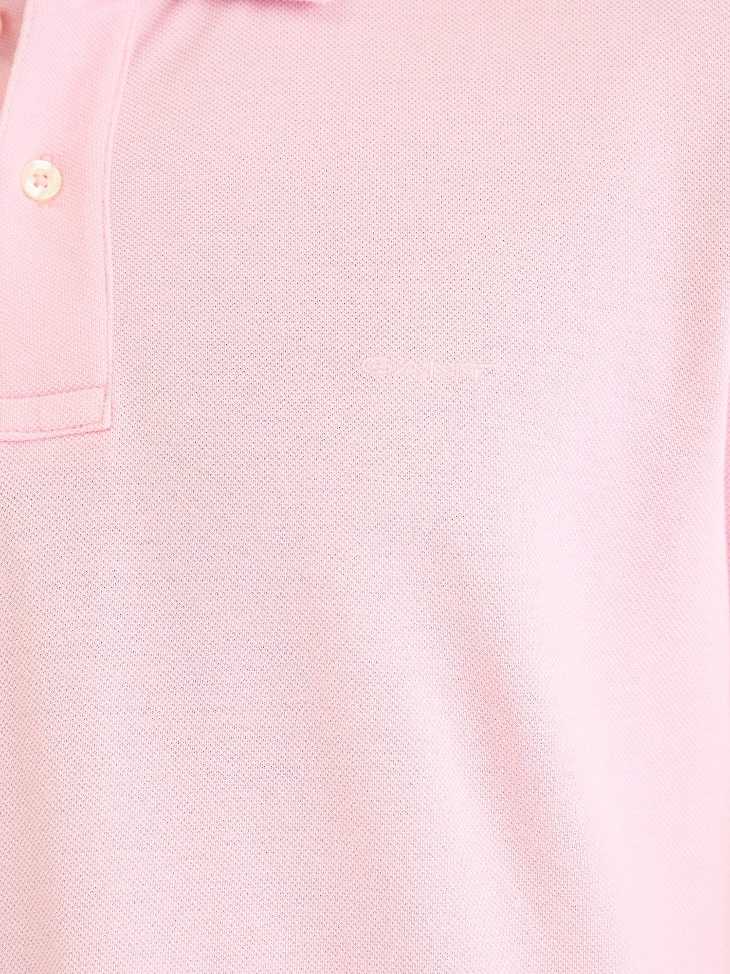 Gant Men Pink Solid Polo Tshirt