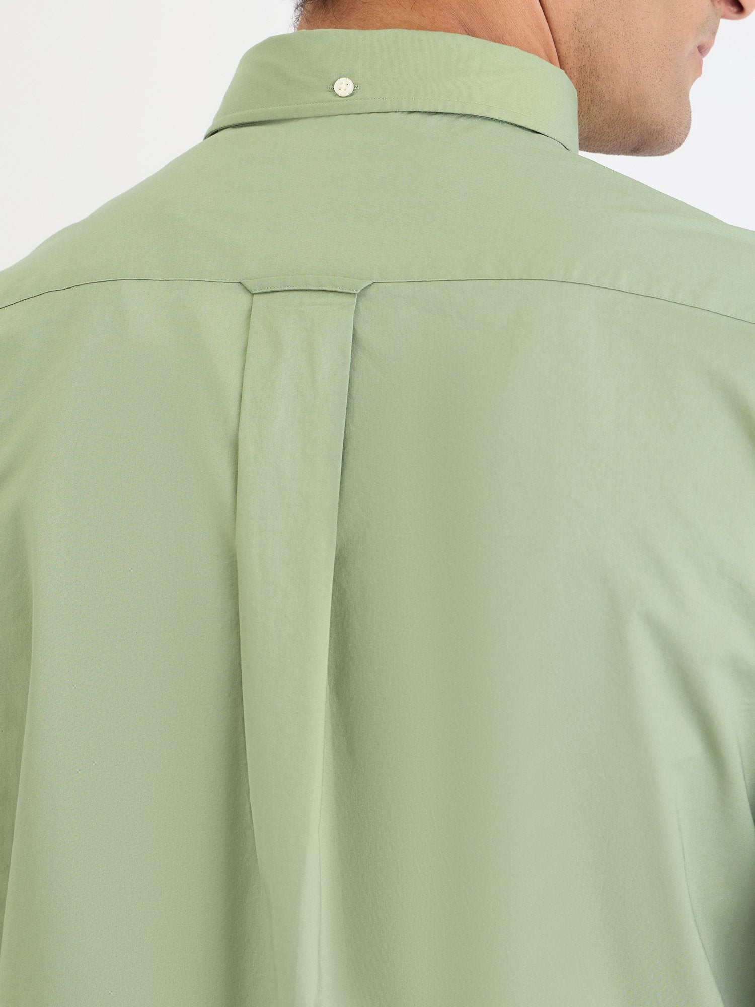 Gant Men Green Solid Collar Shirt