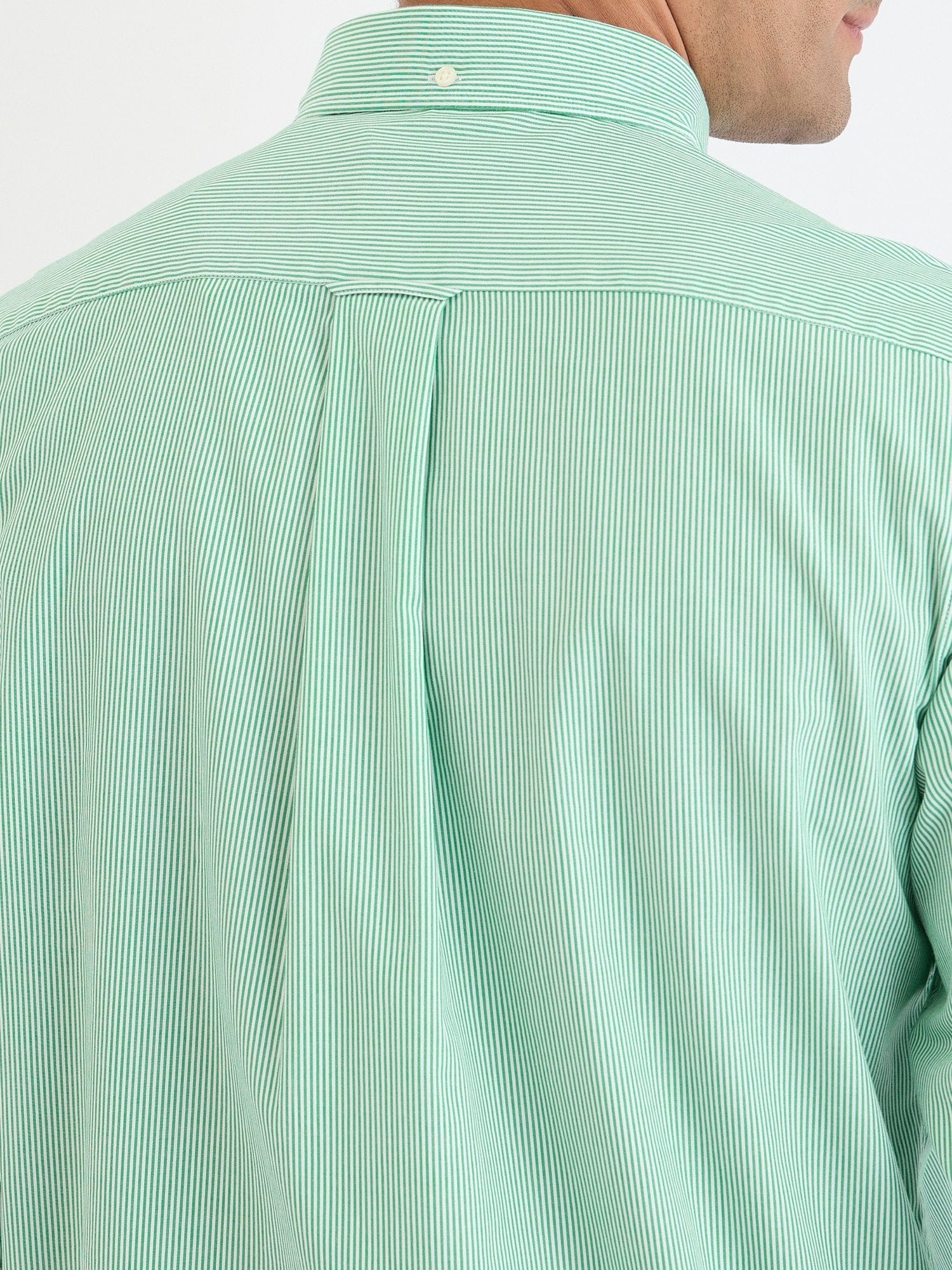 Gant Men Green Striped Collar Shirt