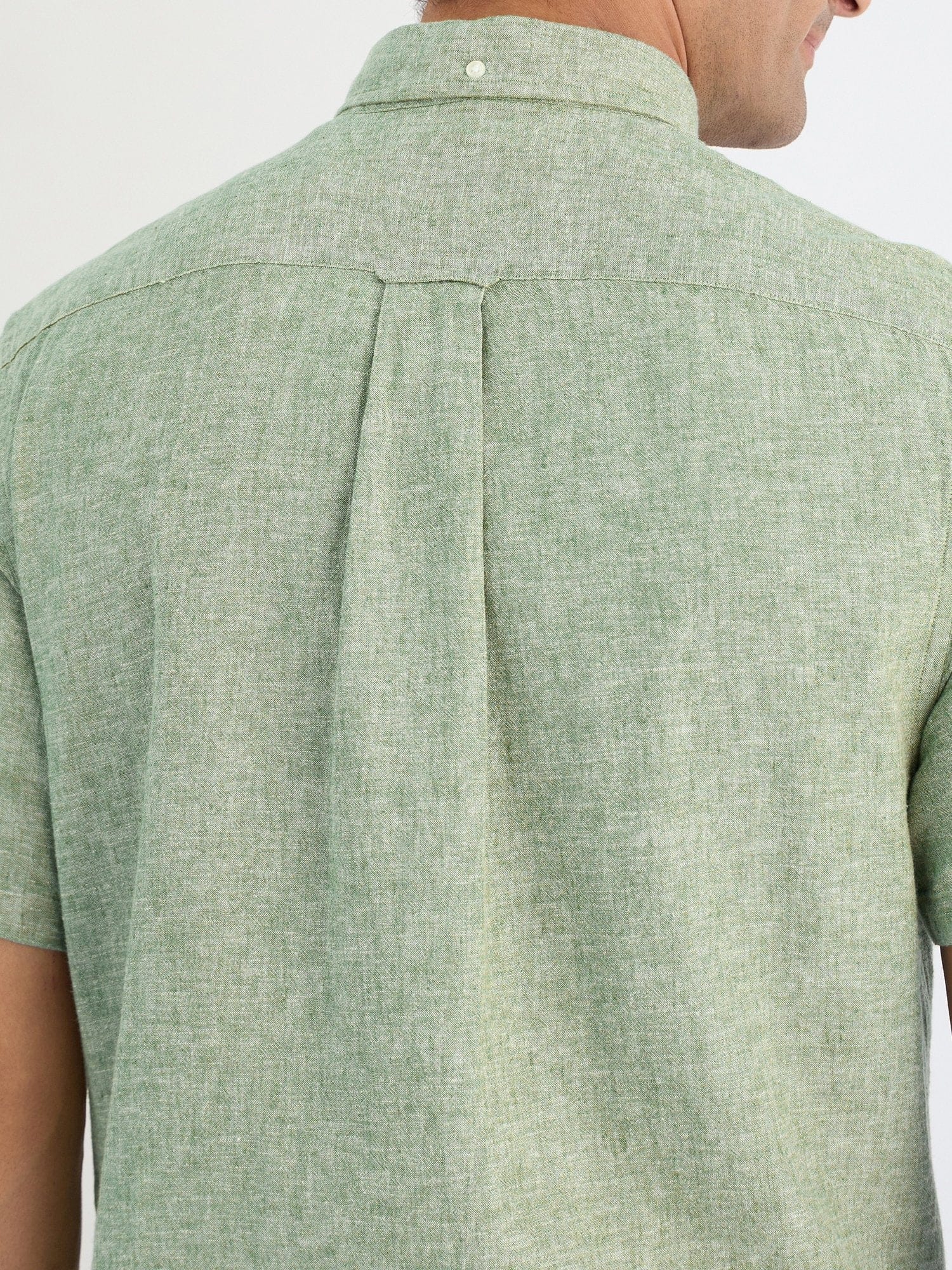 Gant Men Green Solid Collar Shirt