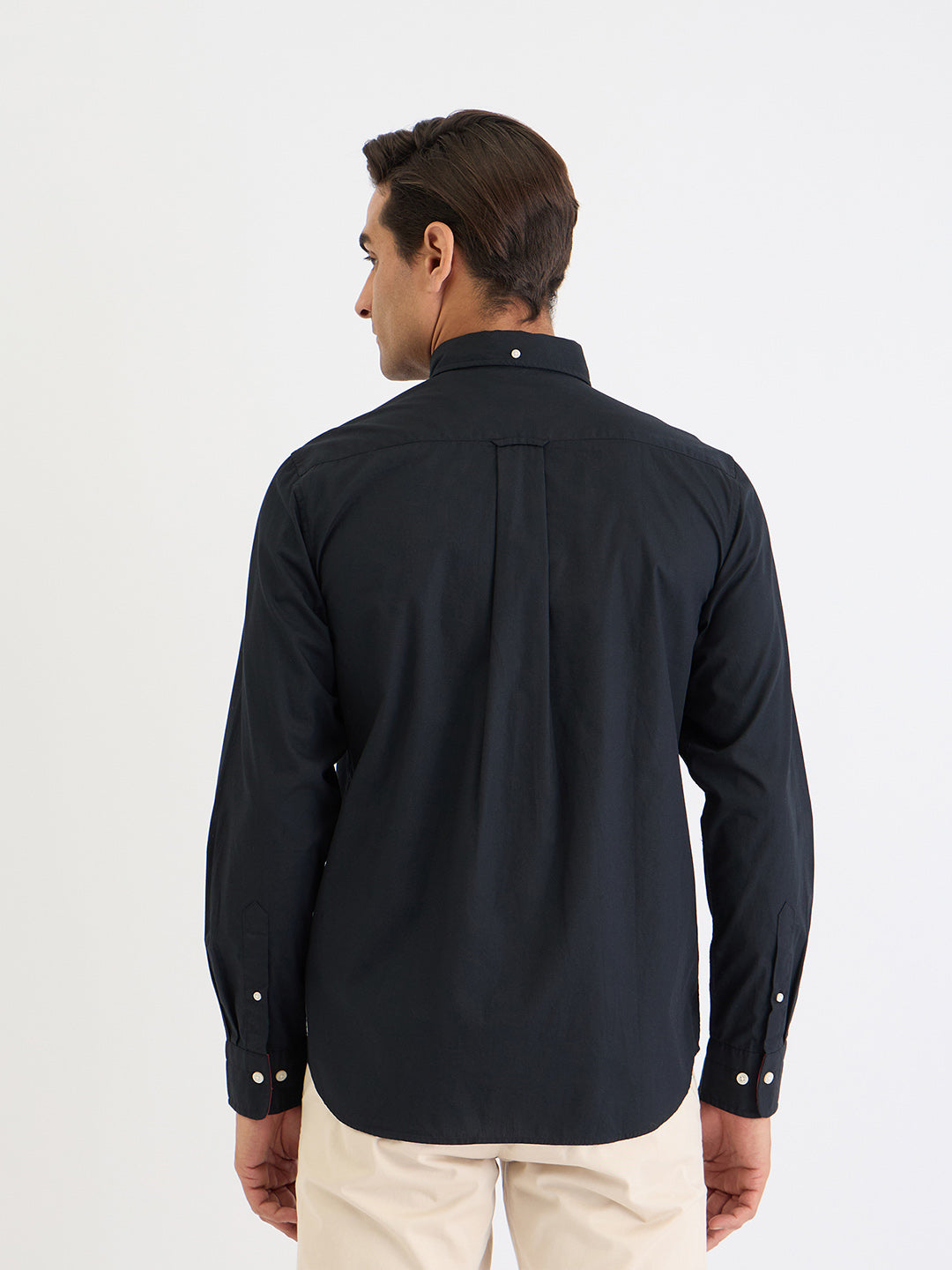 Gant Men Black Printed Collar Shirt