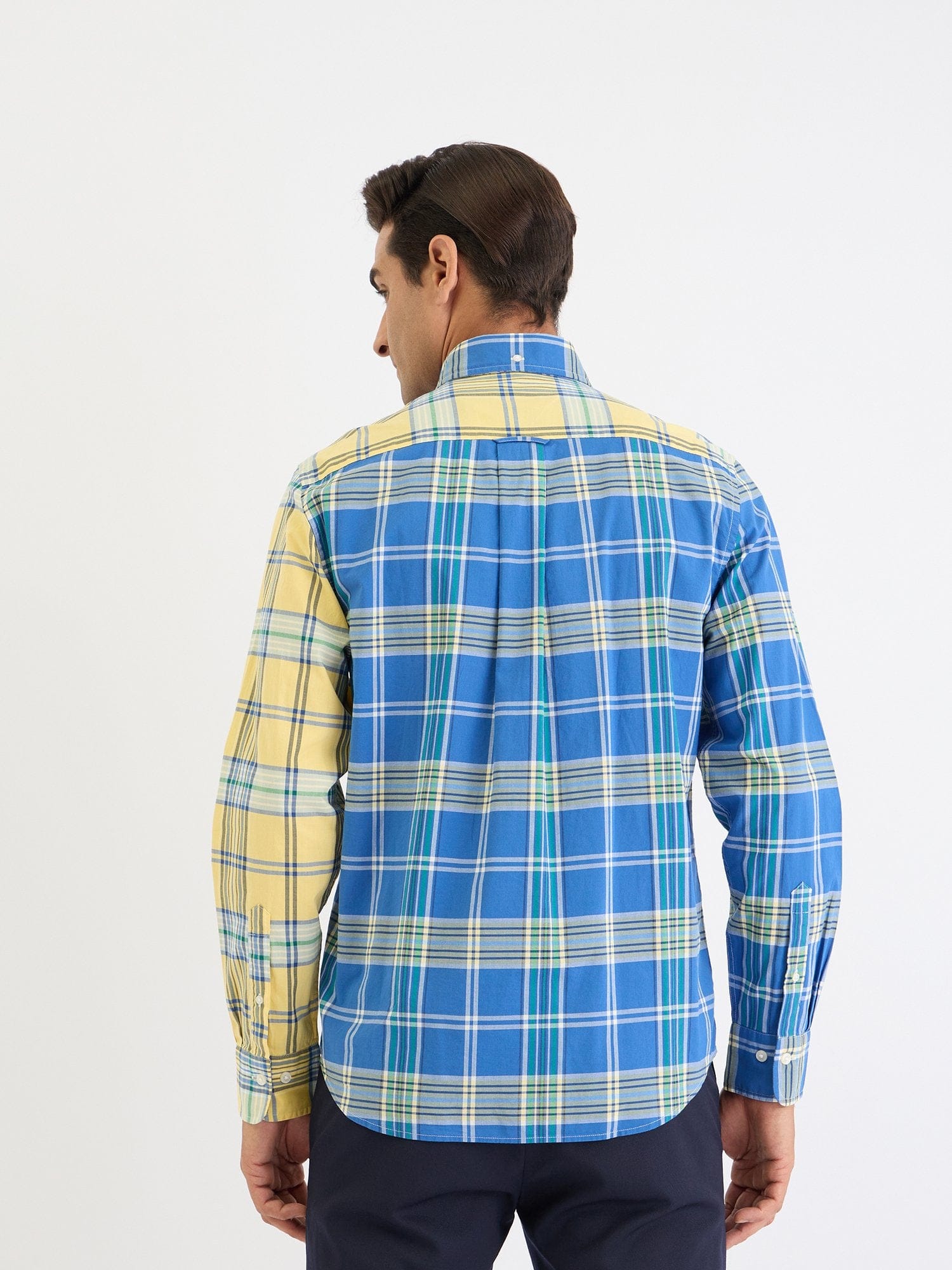Gant Men Yellow Check Collar Shirt