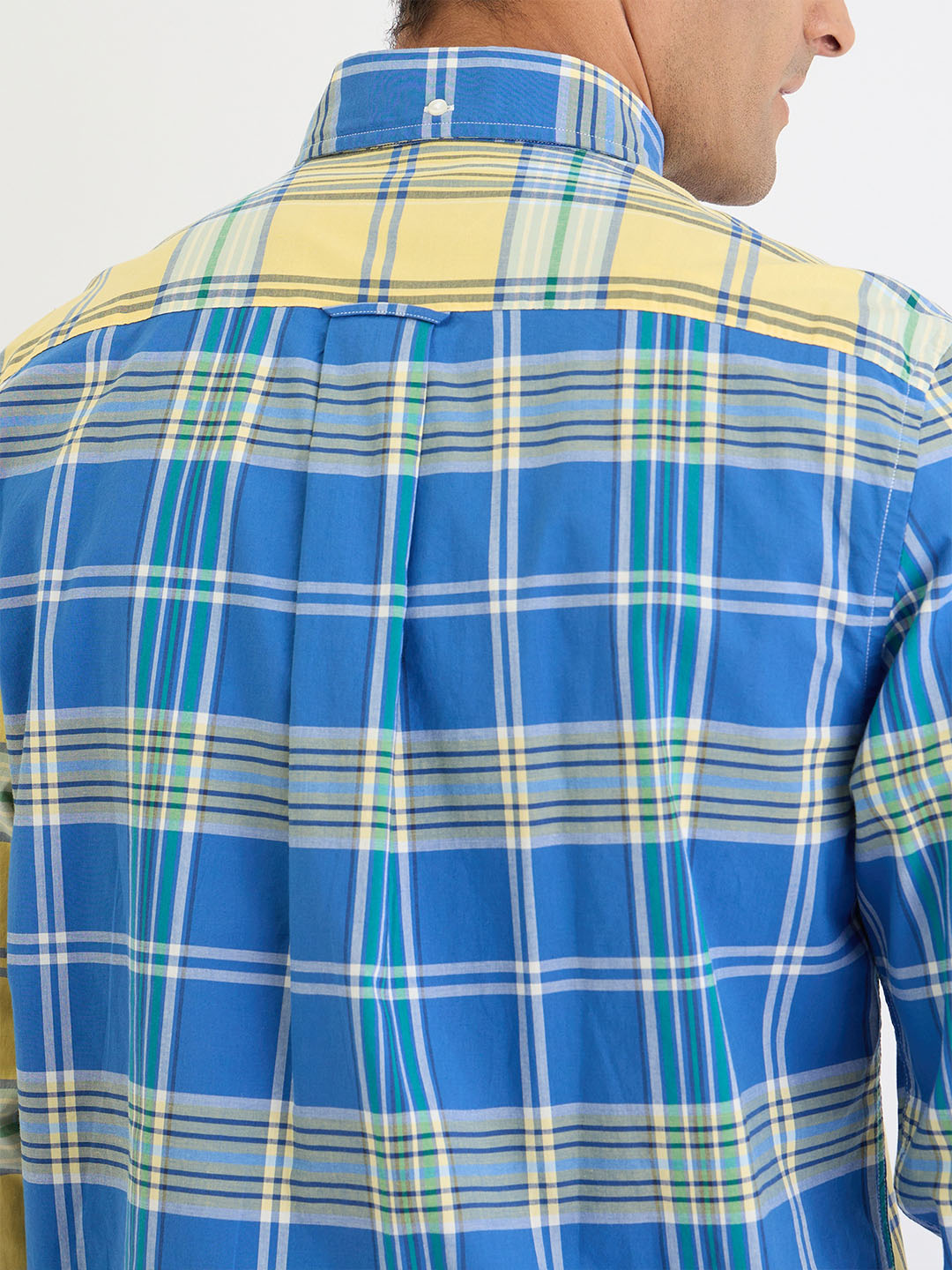 Gant Men Yellow Check Collar Shirt