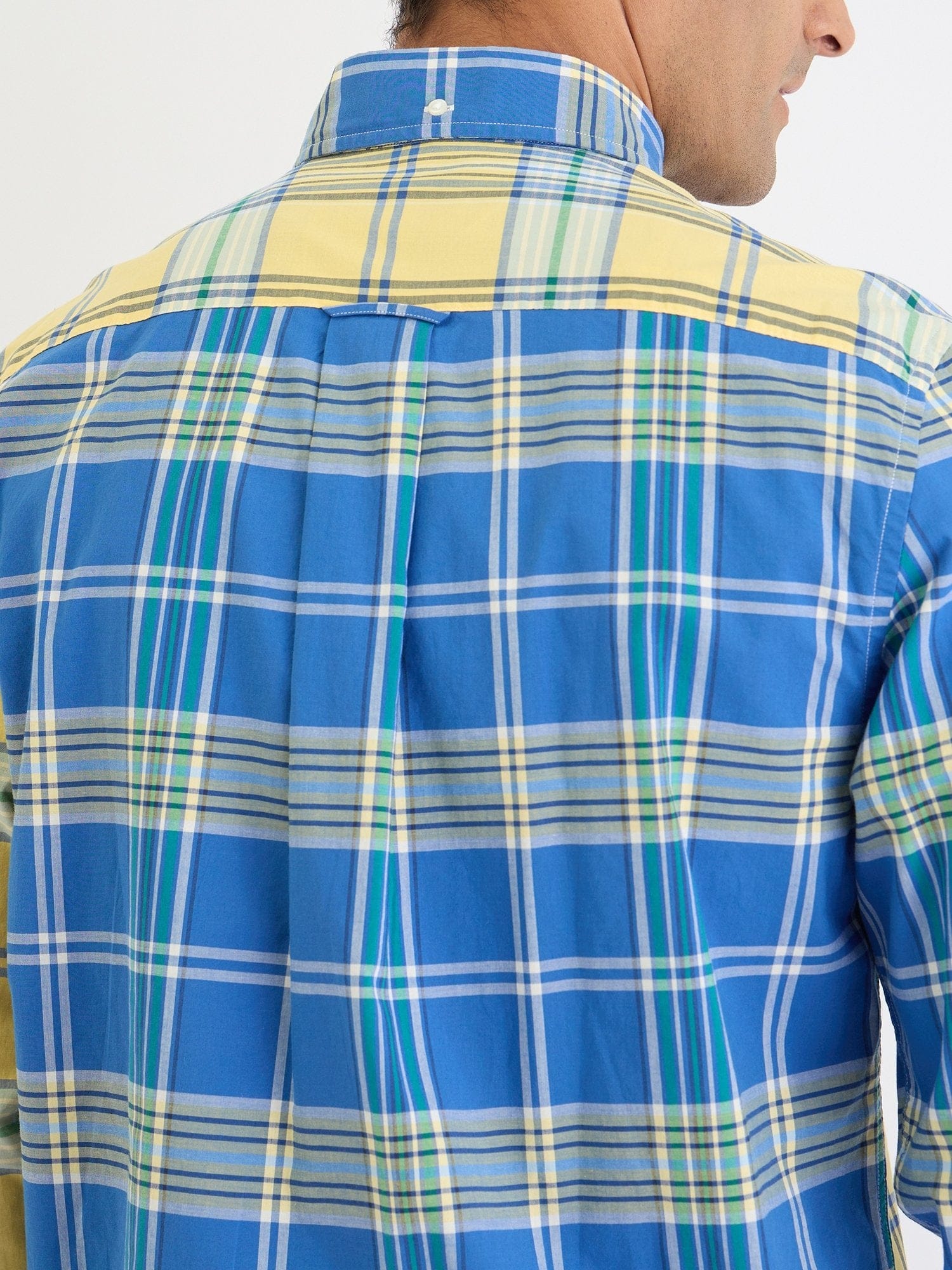 Gant Men Yellow Check Collar Shirt