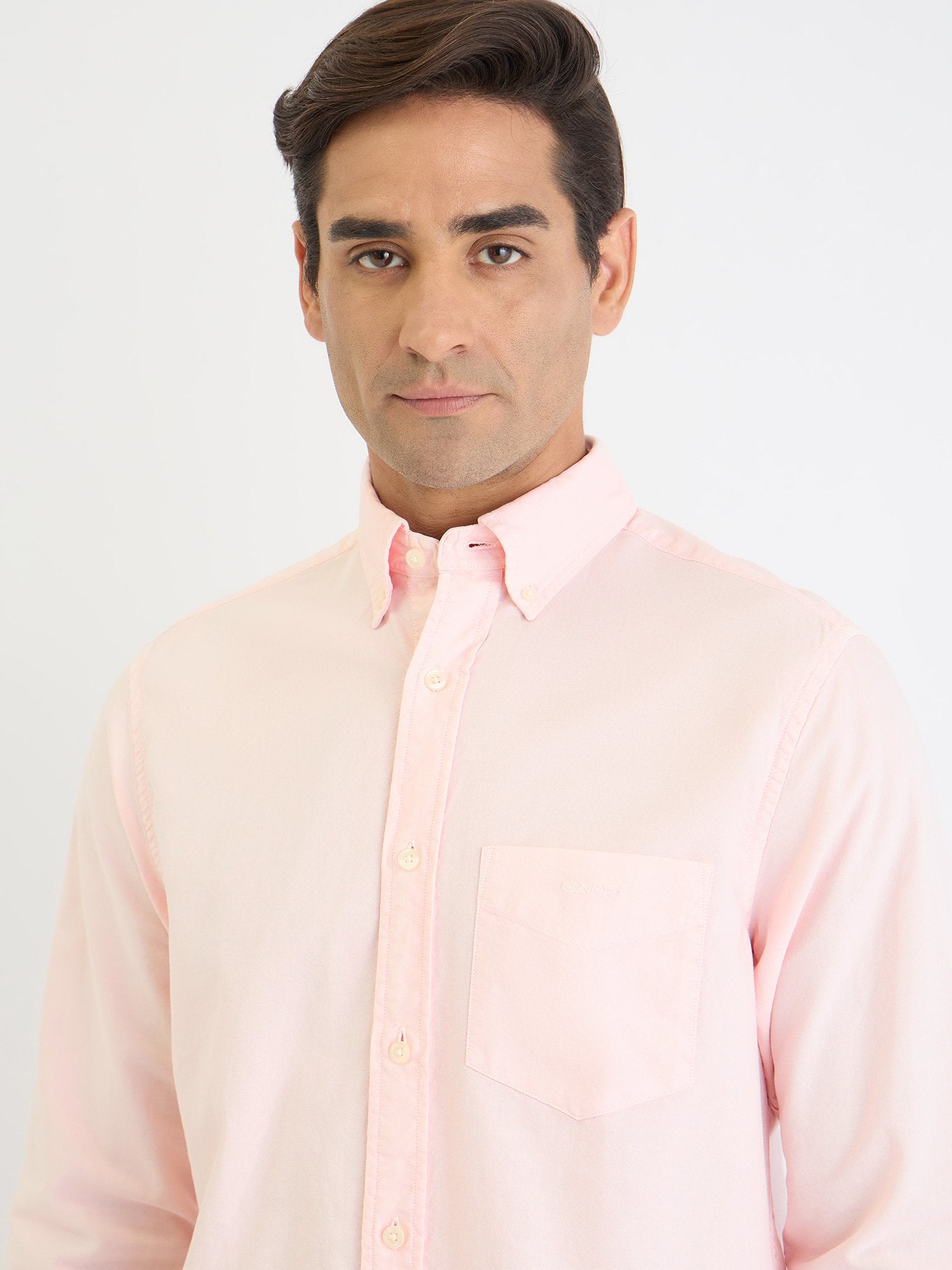 Gant Men Pink Solid Collar Shirt