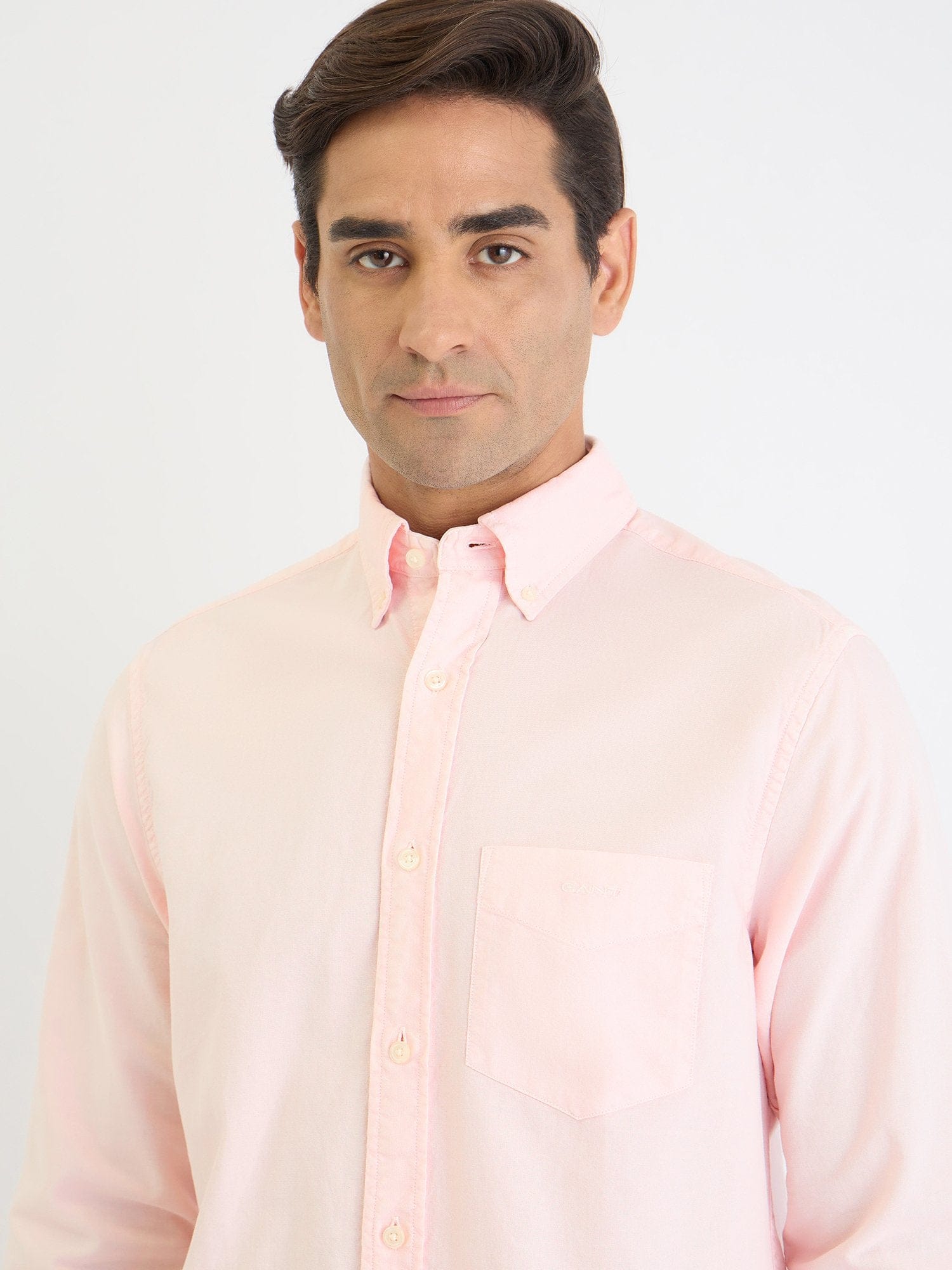 Gant Men Pink Solid Collar Shirt