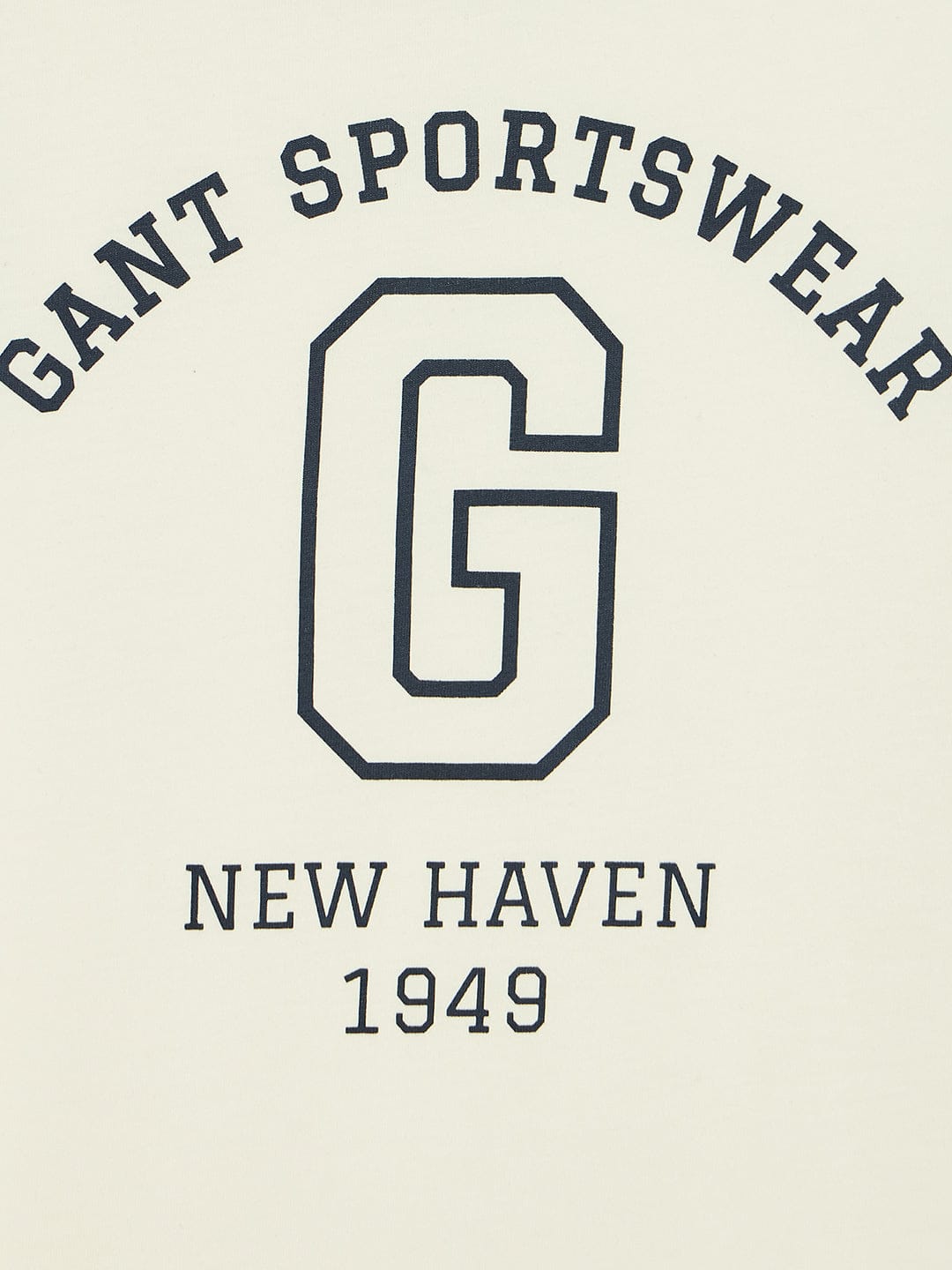 Gant Boys Off White Crew Neck Short Sleeve Typography T-Shirt