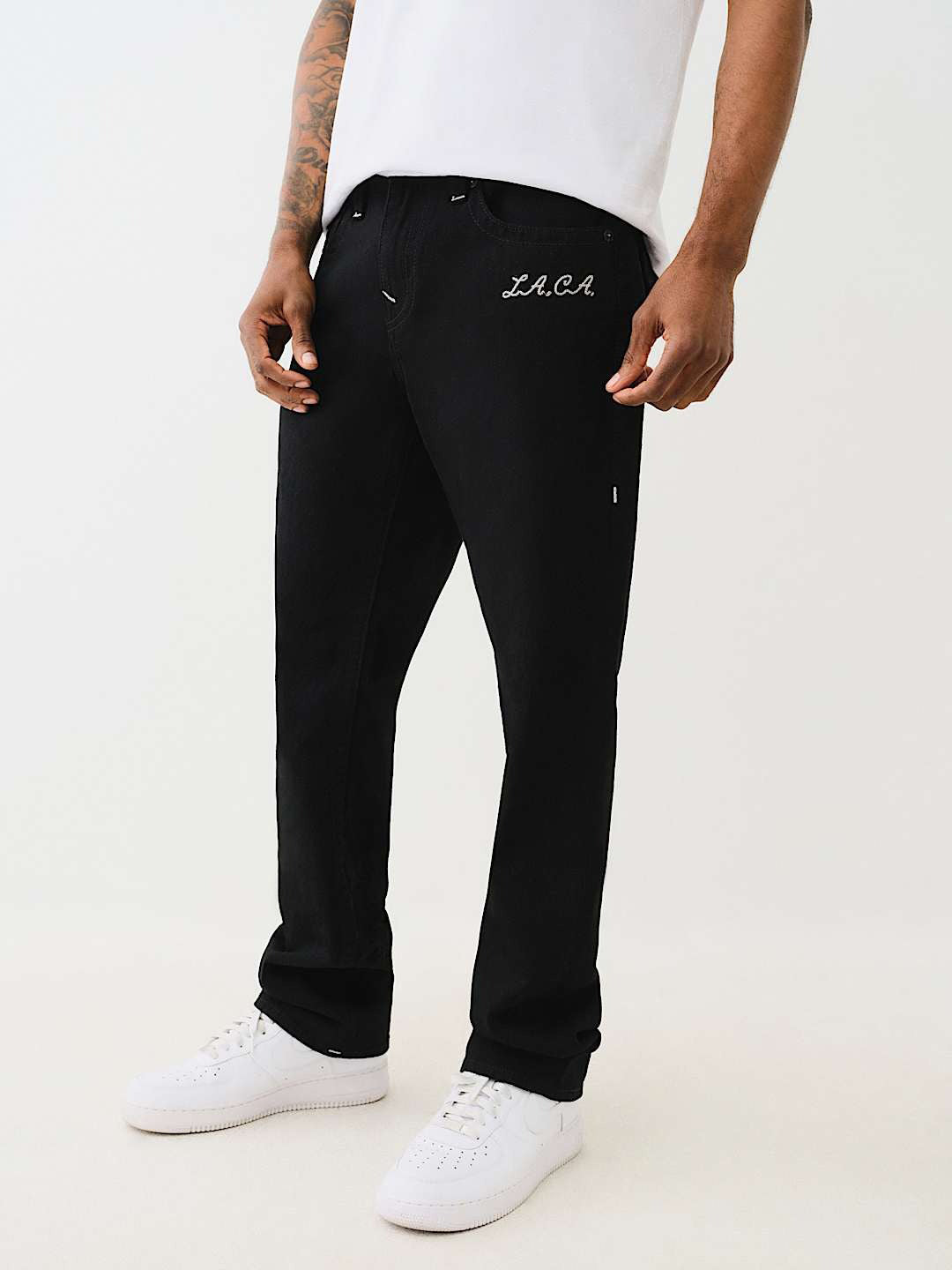 True Religion Men SN Ricky Straight Fit Mid Rise Jeans