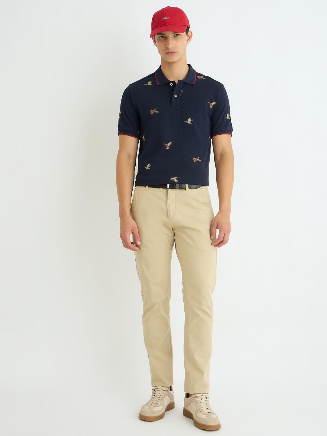 Gant Men Blue Embroidered Polo Tshirt