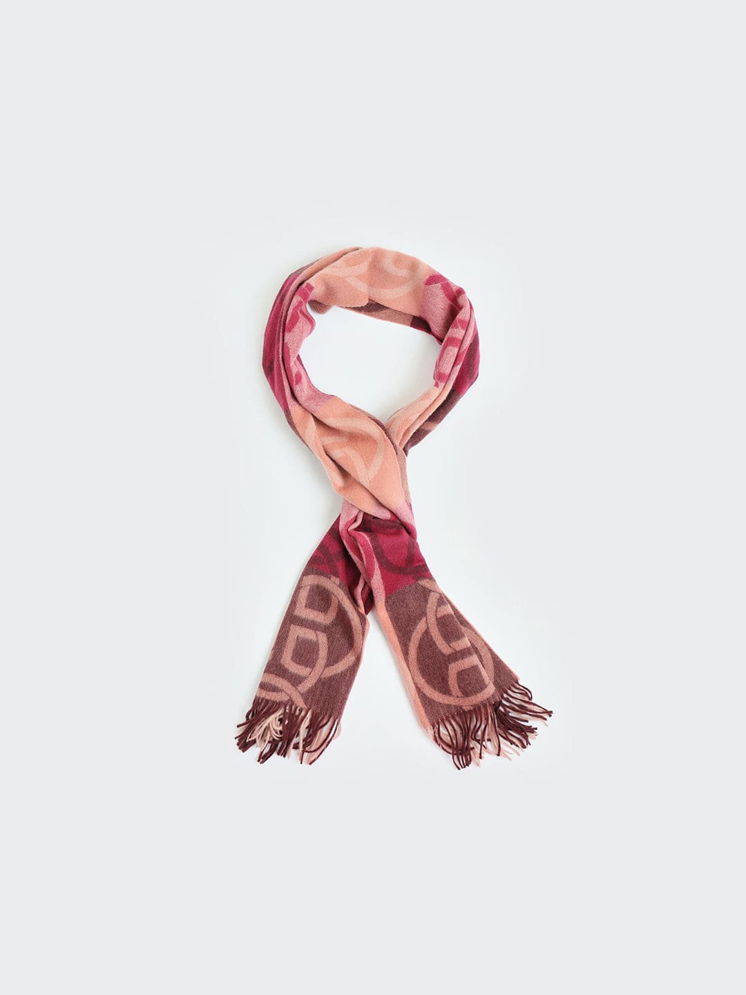 Gant Women Red Jacquard Scarf