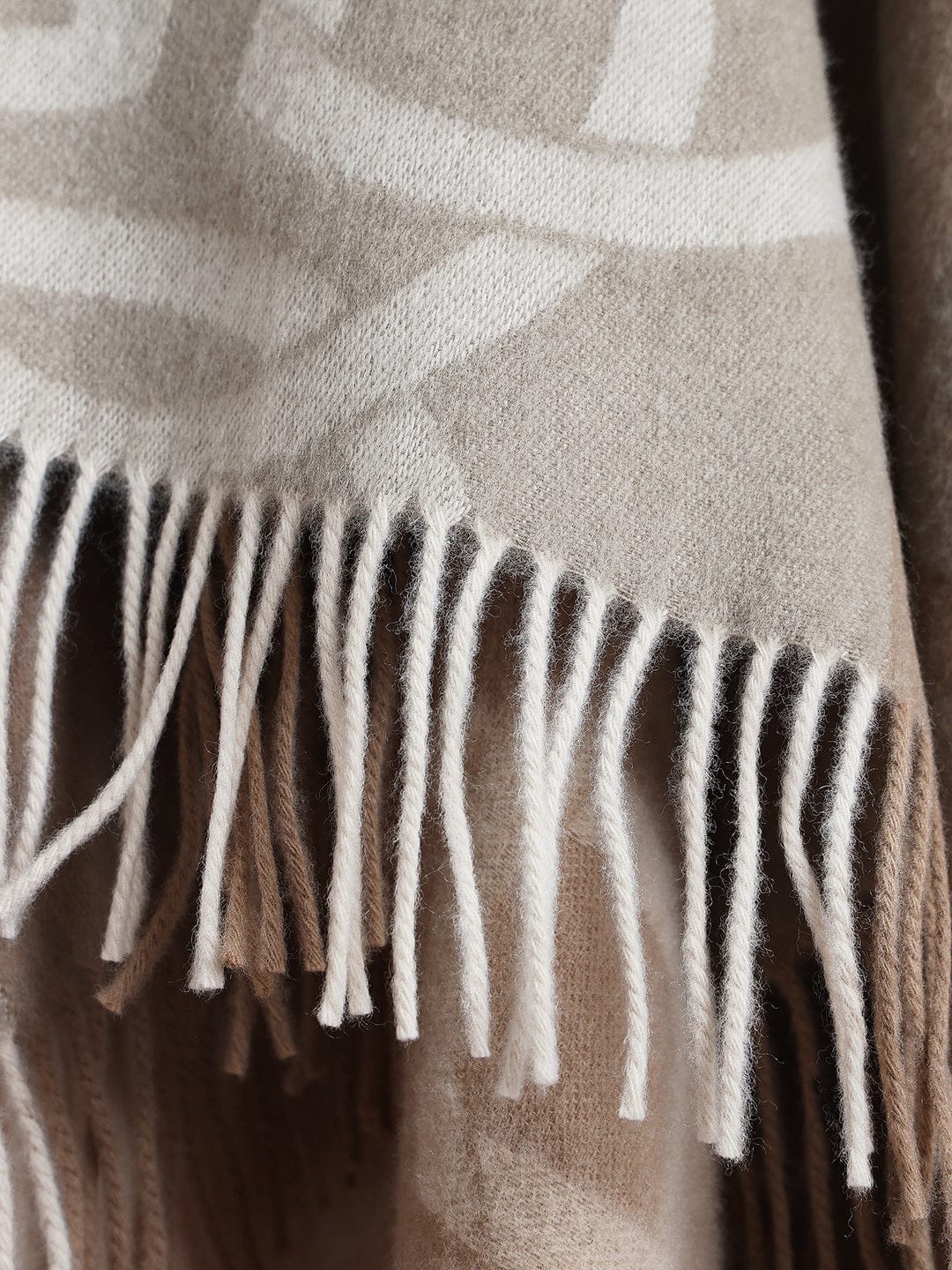 Gant Women Brown Jacquard Scarf