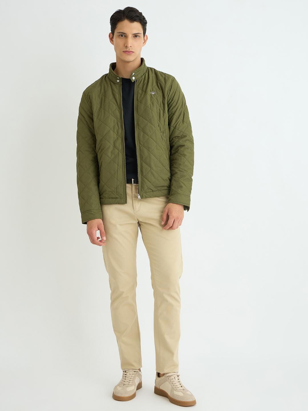 Gant Men Black Solid Tshirt