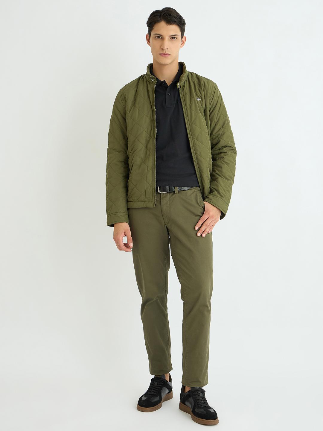 Gant Men Black Solid Polo Tshirt