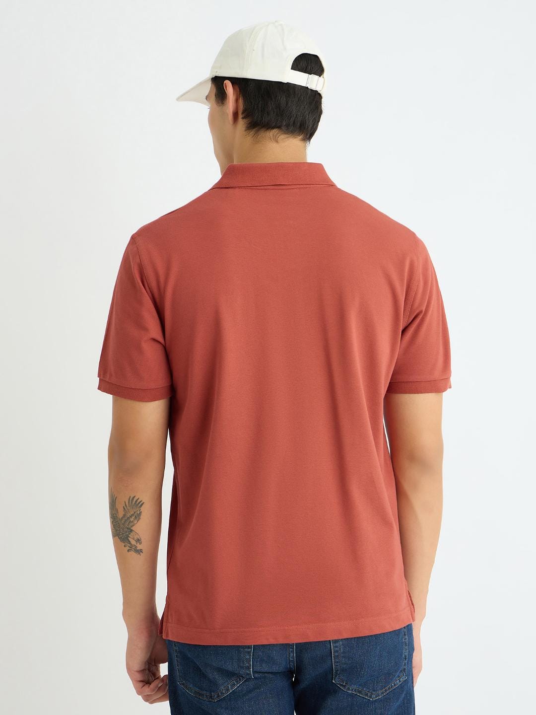 Gant Men Red Solid Polo Tshirt