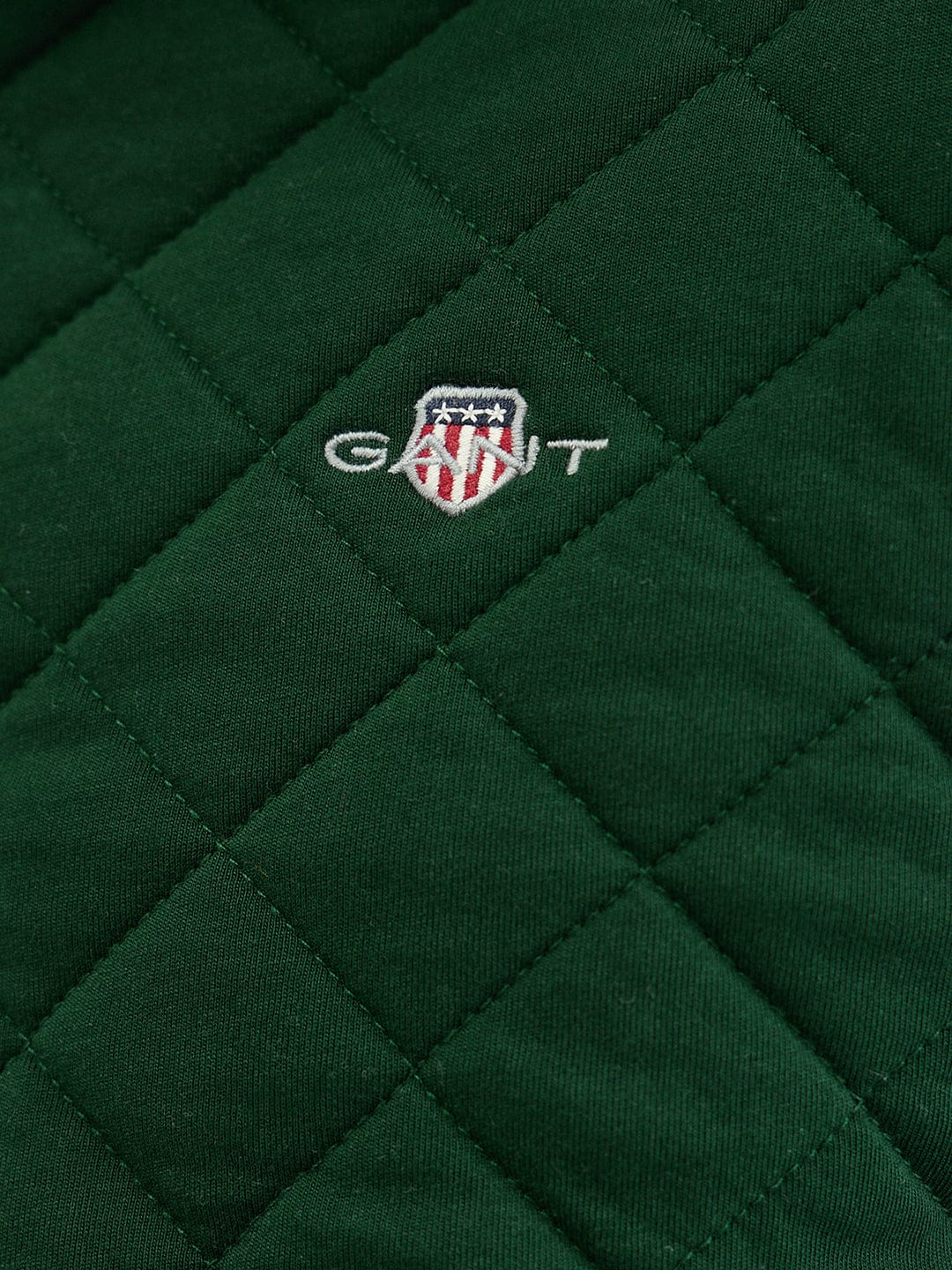 Gant Men Regular Green Quilted Sweatshirt