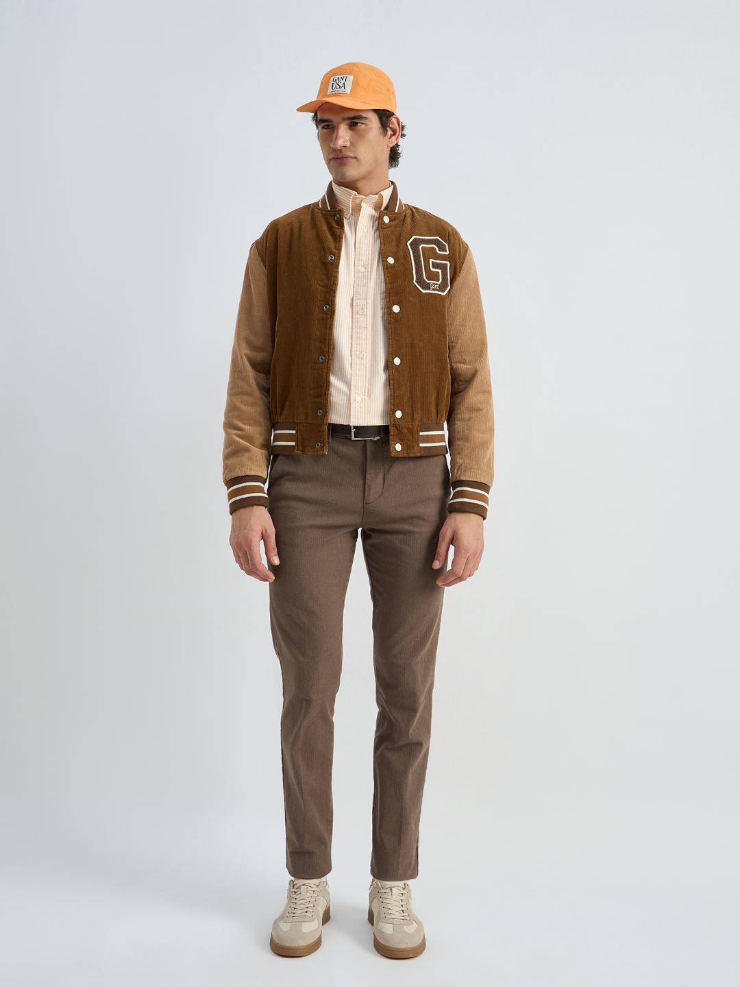 Gant Men Yellow Striped Collar Shirt