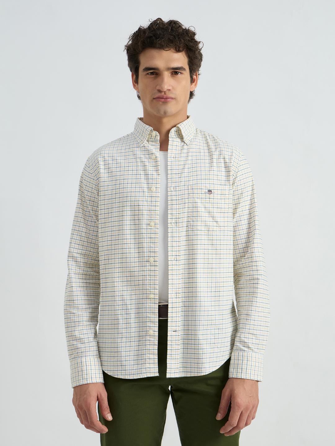 Gant Men Green Checks Shirt