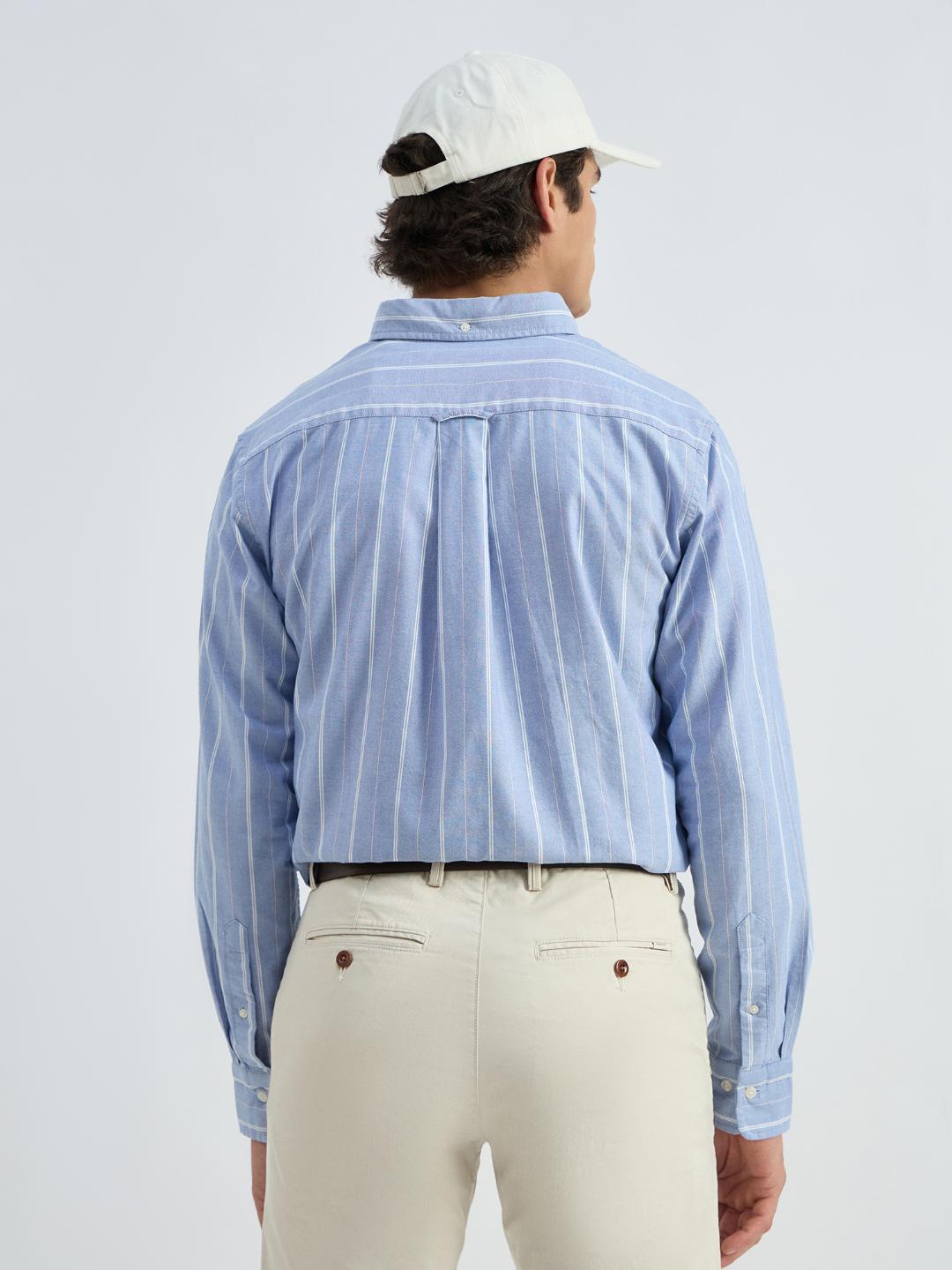Gant Men Blue Striped Shirt