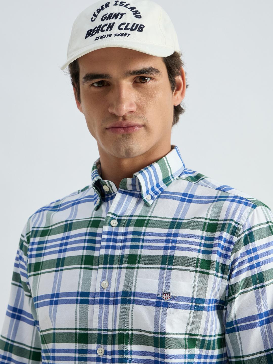 Gant Men Green Checks Shirt