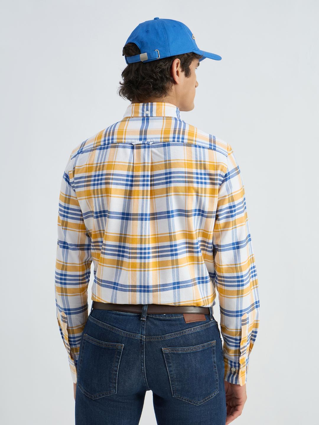 Gant Men Yollow Checks Shirt
