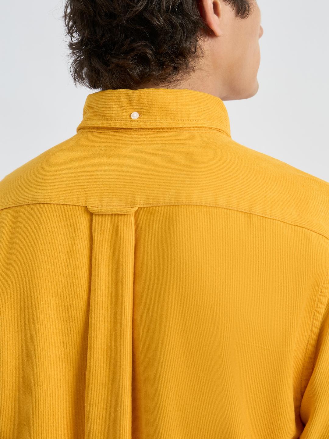 Gant Men Yellow Solid Collar Shirt