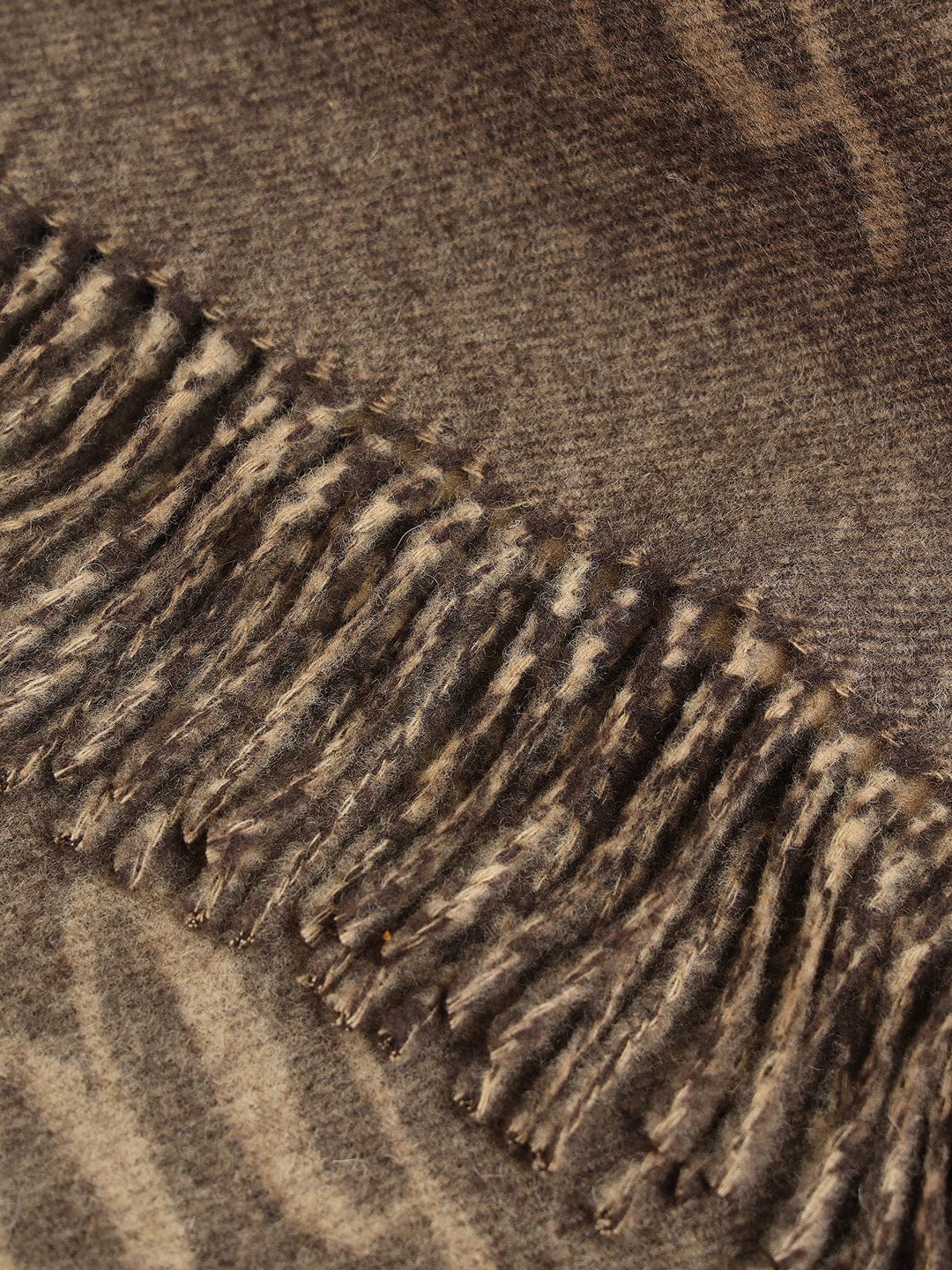 Gant Men Brown Printed Scarf