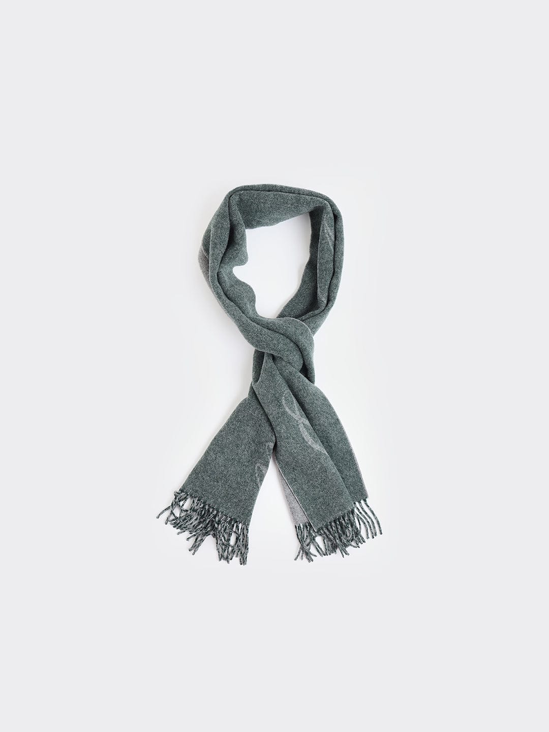 Gant Men Green Printed Scarf