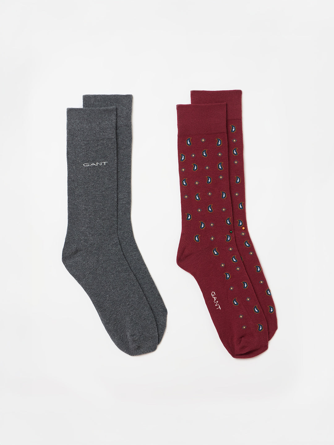 Gant Men Multicolour Printed Paisley Socks 2-Pack Gift Box