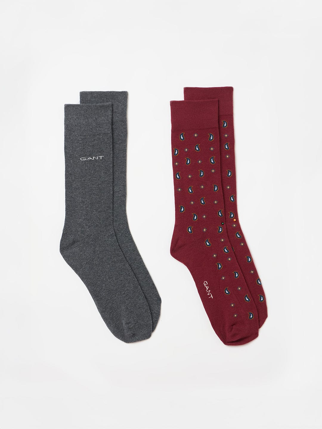 Gant Men Multicolour Printed Paisley Socks 2-Pack Gift Box