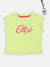 Elle Kids Girls Pink Self - Design Round Neck Top