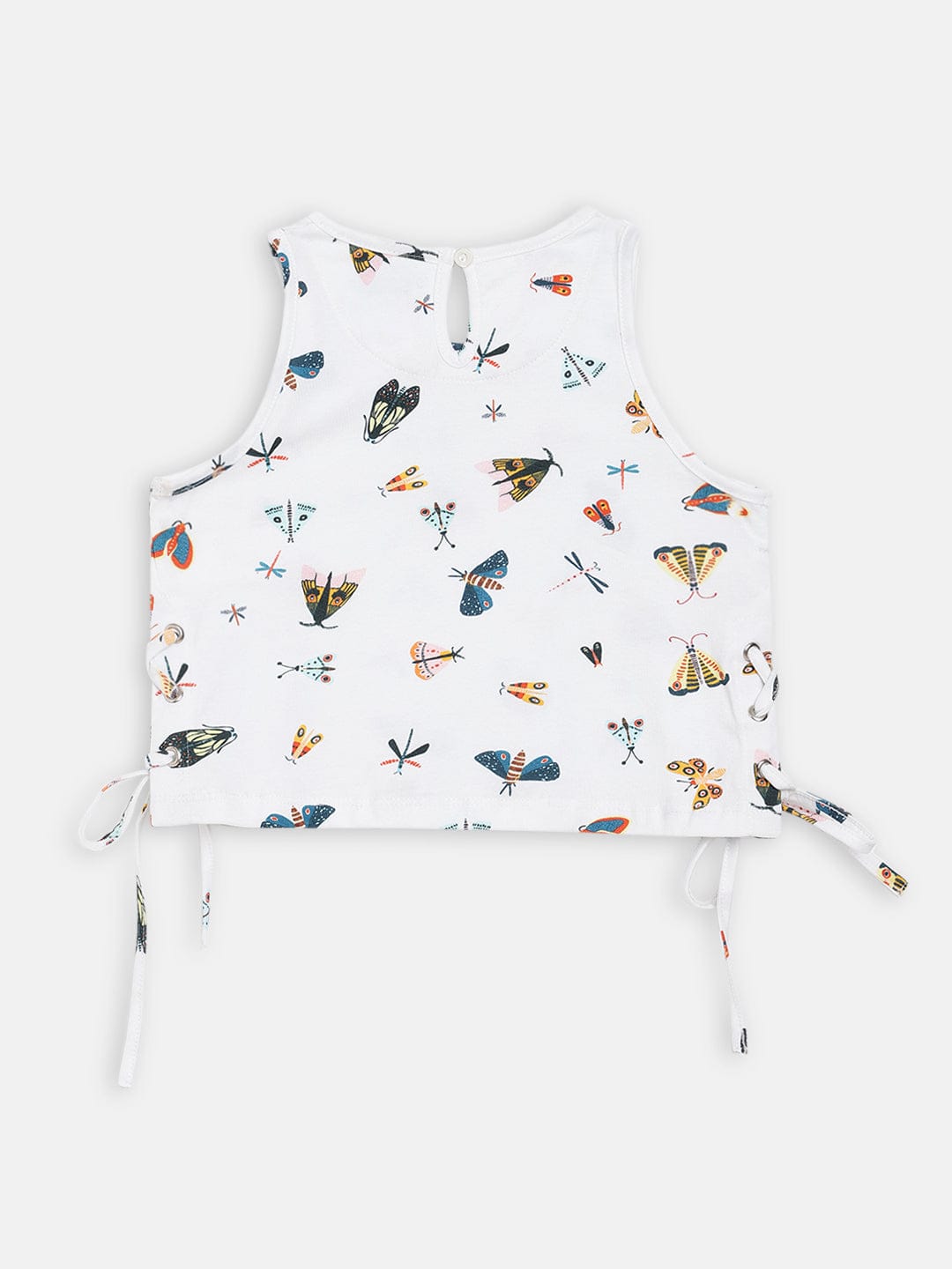 Blue Giraffe Girls Round Neck Top