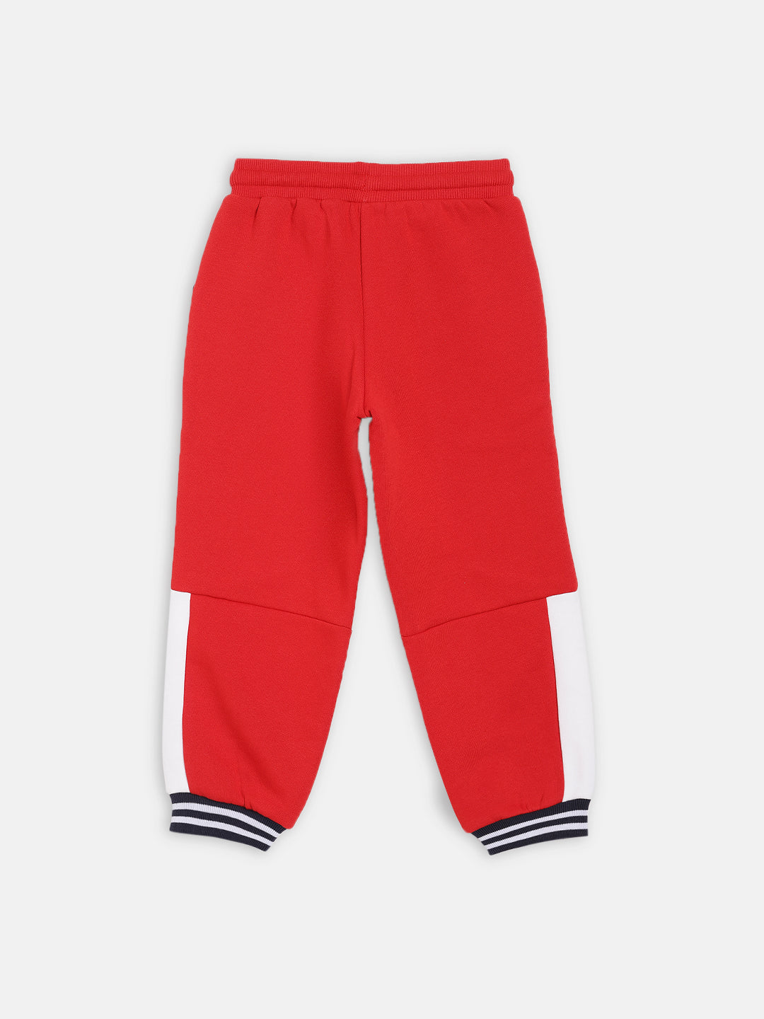 Blue Giraffe Girls Red Solid Regular Fit Sweatpant