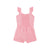 Blue Giraffe Girls Pink Solid Square Neck Playsuit