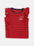 Elle Kids Girls Red Striped Round Neck TShirt
