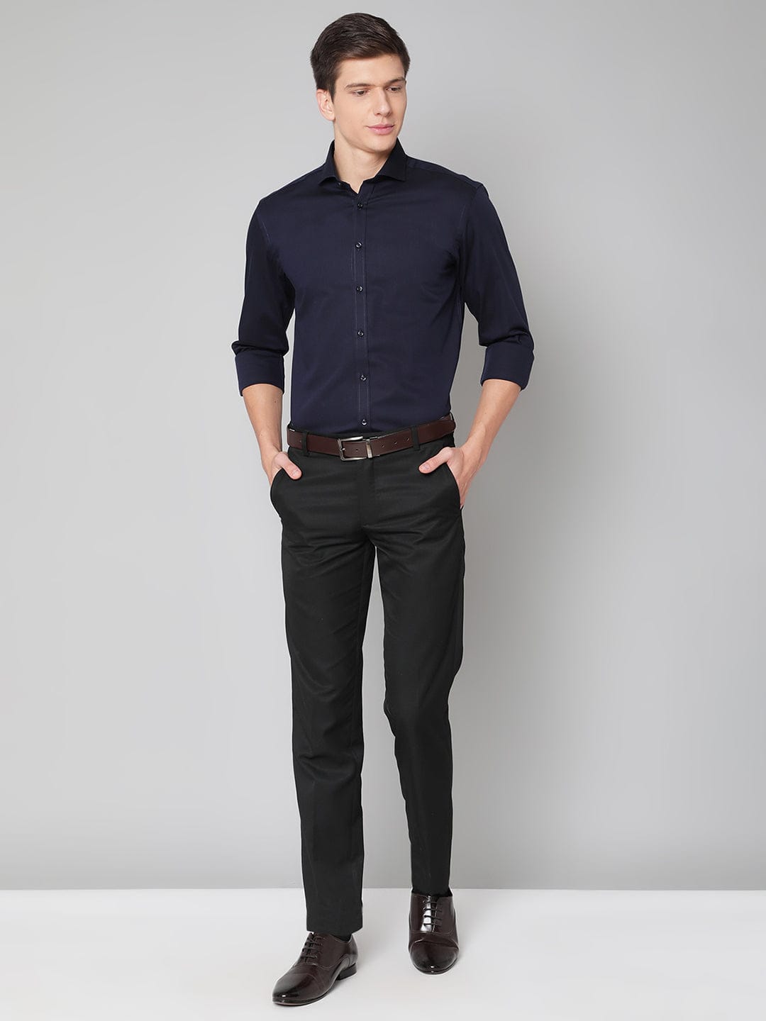 Bruun & Stengade Men Cutaway Collar Shirt