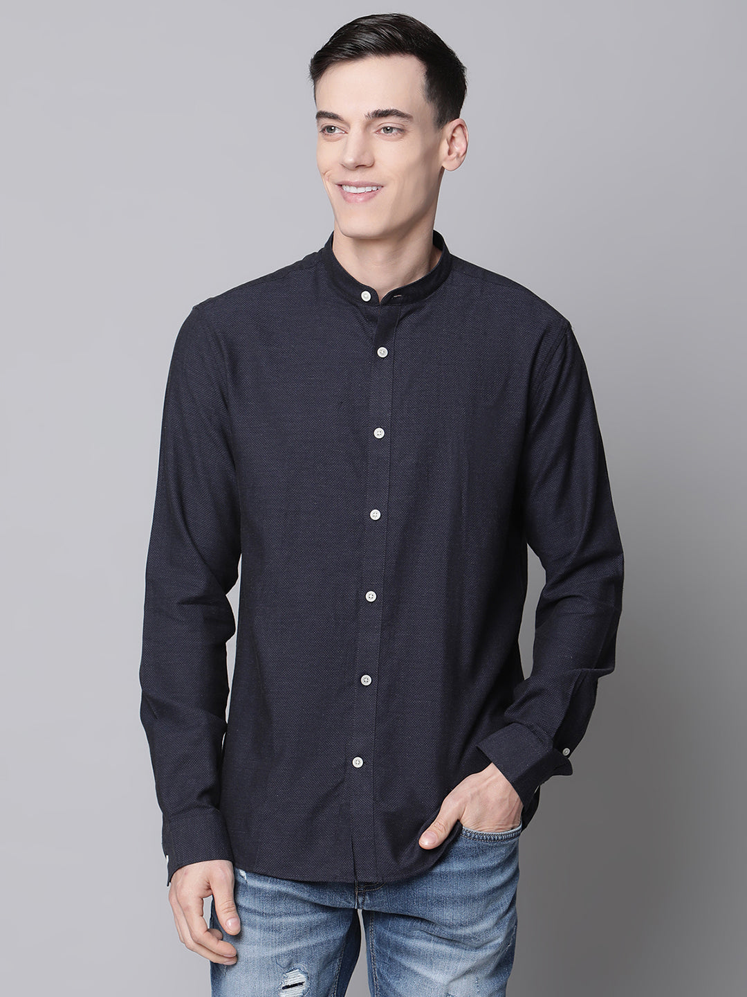 Lindbergh Blue Fashion Slim Fit Shirt