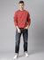 Matinique Men Red Solid Round Neck Sweatshirt
