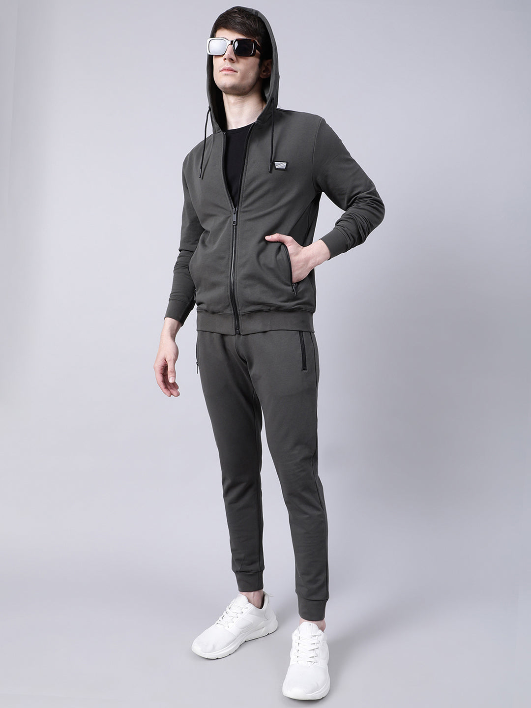 Antony Morato Men Solid Stand Collar Sweatshirt