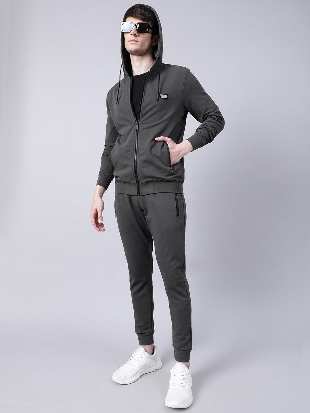 Antony Morato Men Solid Stand Collar Sweatshirt