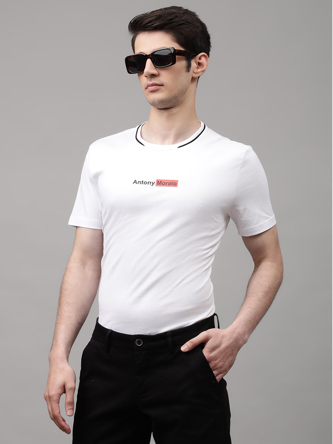 Antony Morato White Slim Fit T-Shirt