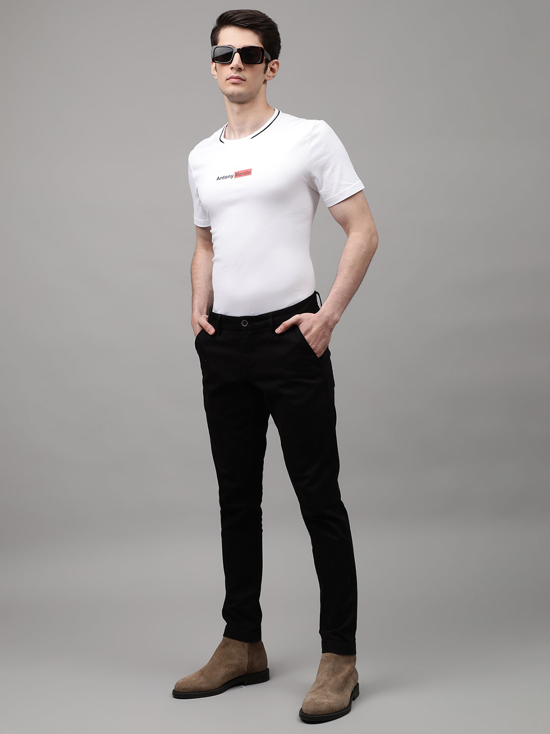 Antony Morato White Slim Fit T-Shirt
