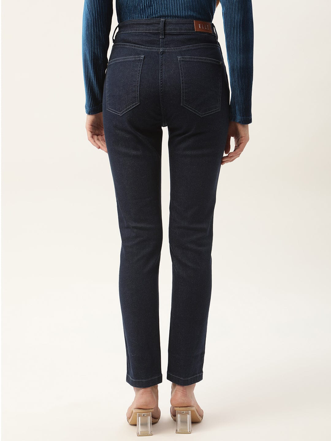 Elle Women Blue Straight Fit Jeans