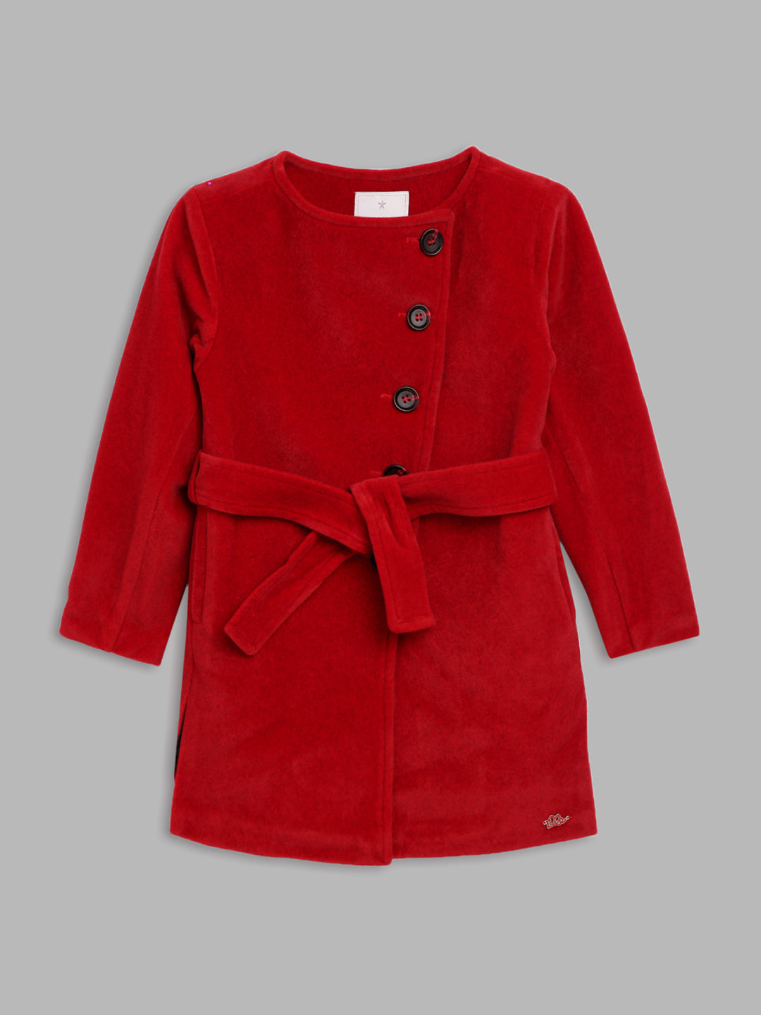 Elle Kids Round Neck Overcoat