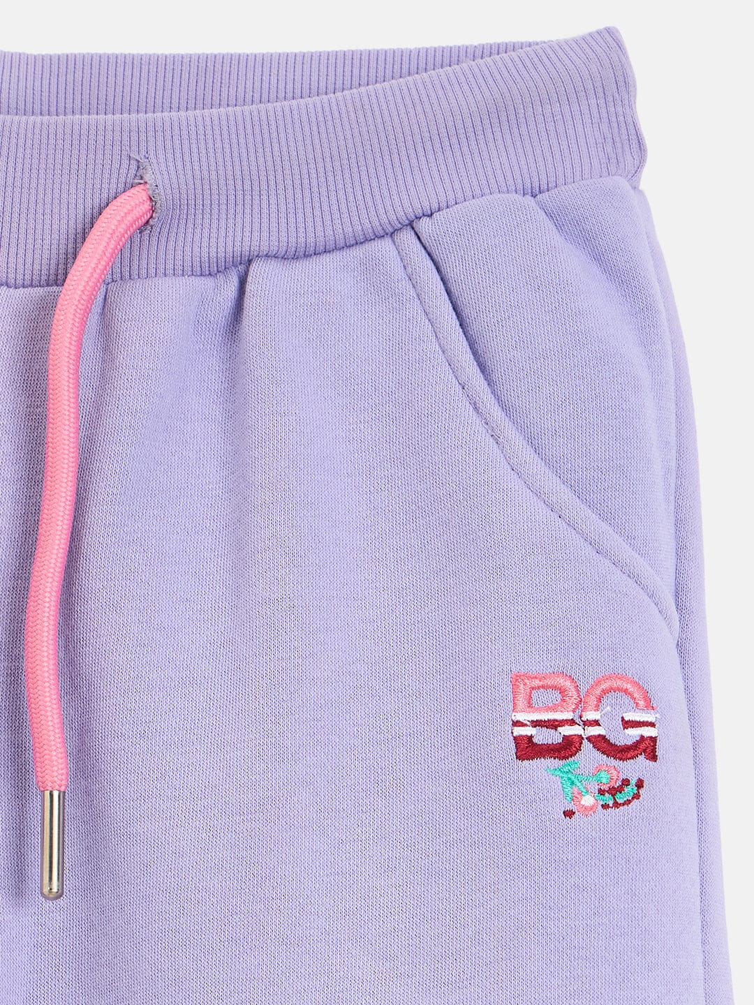 Blue Giraffe Girls Purple Regular Fit Sweatpant