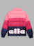 Elle Kids Girls Pink Solid Collar Jacket