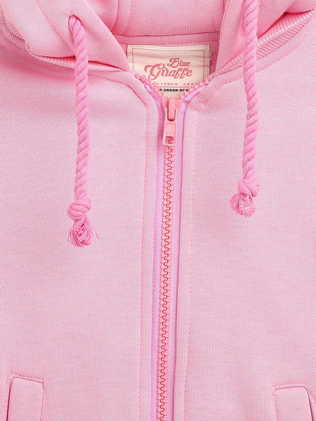 Blue Giraffe Girls Multi Solid Collar Jacket