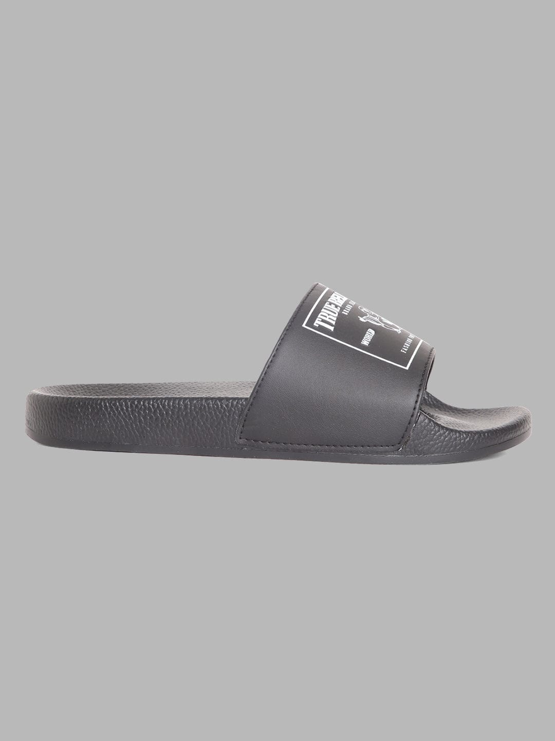 True Religion Men Solid Sliders